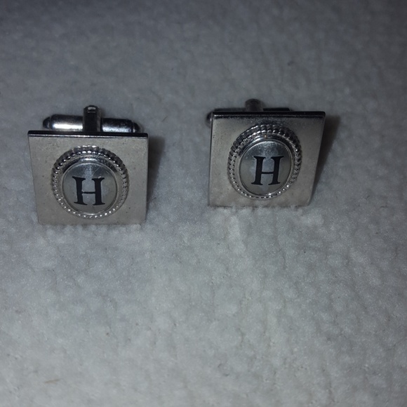 unknown Other - Vintage letter H cufflinks